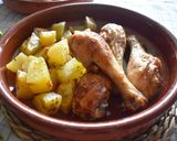 Foto del paso 6 de la receta: Muslos de pollo al horno con patatas