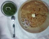 A picture of step 14 of Mooli ke parathe.