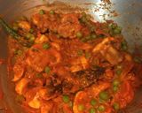 A picture of step 8 of Matar Mushroom Masala.