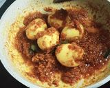 Foto langkah ke 7 dari resep Ketupat Lontong Sayur Gulai Nangka Khas Sipirok & Telur Goreng Sambal Merah.