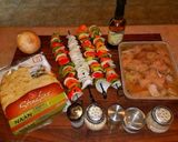 A picture of step 1 of Mike's Chicken Shish Kabobs.