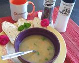 A picture of step 6 of Cornsoup#themechallenge.