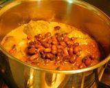 A picture of step 6 of Fig Red azuki beans (Karamani in Tamil) koottu rice.