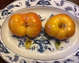 A picture of step 4 of California Farm Panfried Olives with Heirloom Tomatoes.