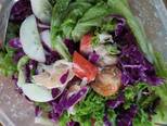Salad rau mix lườn cá hồi thanh cua bước làm 6 hình