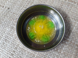 Puding art teknik 1 jarum (percobaan pertama)