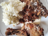 Pollo en olla con crema 🍗