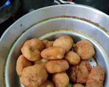 A picture of step 8 of Badhusha (sweet).