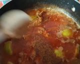 A picture of step 5 of Tinday Gosht.