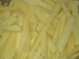 Kibda (Egyptian liver sauce) and French fries