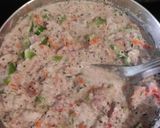 A picture of step 3 of Protein rich mix veg lobia chilla.