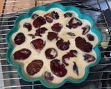 A picture of step 11 of Plum and Almond Clafoutis with Chickpea Flour.