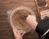 A picture of step 3 of Eggless Chocolate Cake.