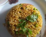 A picture of step 3 of Masala Grean Peas Pulao.