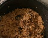A picture of step 3 of Goat meat Jollof rice.