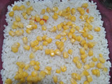 Arroz con elote y queso horneado