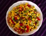 A picture of step 3 of Corn cucumber salad.