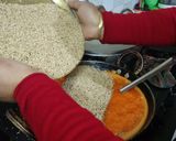 A picture of step 3 of Til Chikki.