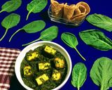 A picture of step 10 of Palak Paneer.