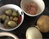 Foto del paso 1 de la receta: Guisado de dorada, gambas y verduritas