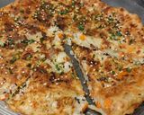 Une image de l'étape 5 de Bindae-tteok, galette coréenne.