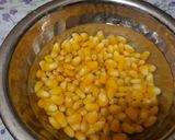 A picture of step 2 of Mall PVR style spicy corn black salt butter masala.