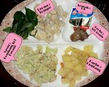 Foto langkah ke 1 dari resep MPASI 4Bintang BKKTA Bayam Kembang Kol Kentang Tempe & Ati Ayam.