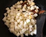 A picture of step 5 of Olkopi Koraishutir Ghonto (Kohlrabi / Knol Kohl & Green Peas Curry - Bong style).