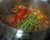 A picture of step 6 of Arroz con Mariscos (Peruvian Seafood Rice).