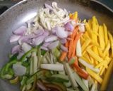 A picture of step 3 of Vegetable Dosa.