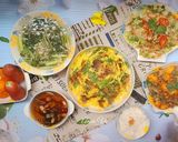 Hình bước làm 7 của món Cơm nhà nhiều rau xanh