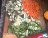 Une image de l'étape 1 de Cake 🌶️aux 🥒légumes 🥦🧄🥬d’été sauce 🥣au yaourt grec 🌱.