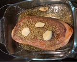 Kacsamell áfonyával fekete szederrel, lilakaposztával parázsburgonyával franciásan 🇫🇷#francia recept fázis 2 fotója