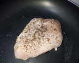 A picture of step 3 of Simple Grilled Chicken Breast on Teflon.