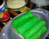 Foto langkah ke 4 dari resep Es Pisang ijo dadar.
