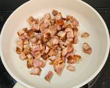 A picture of step 2 of Salted Pork and Vegetable Fried Rice (Fridge Mystery Meal #3).