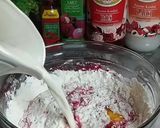 Gambar langkah 2 resipi Rose laici mille crepe cake.