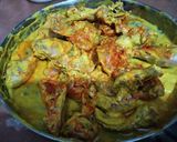 A picture of step 7 of Kadhai chicken.