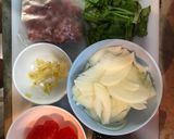 รูปขั้นตอนการทำที่ 1 ของ หมูสับผัดไข่เค็ม คีโต