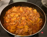 Foto del paso 6 de la receta: Pollo deshilachado (pulled chicken) con patatas