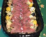 Une image de l'étape 14 de Salade de pâtes marinée aux tomates, concombre, courgette, oignon de roscoff et Lonzo.