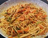 Foto del paso 8 de la receta: Espagueti calabacín con pasta