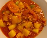 A picture of step 9 of [Easy] Tomato based potato and minced pork stew (Patate al ragù).