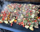 Une image de l'étape 11 de Bœuf aux poivrons, courgettes et tomates.