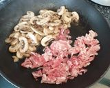 Une image de l'étape 3 de Tagliatelles bacon/carotte/ champignons.