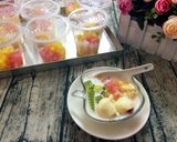 Hình bước làm 20 của món Chè sầu riêng sương sa hạt lựu