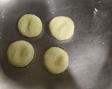 A picture of step 3 of Sweet Satta Devda Sugar coated flaky pastry.