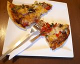 A picture of step 16 of Spicy vegetarian pizza.