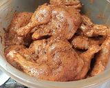 A picture of step 4 of Chicken spicy broast.