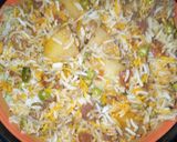 A picture of step 17 of Potato & Pea Biryani.
